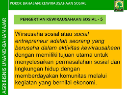 Perilaku kewirausahaan sosial dan ekologis meliputi â€¦ *. Program Studi Agribisnis Fakultas Pertanian Universitas Andalas Ppt Download