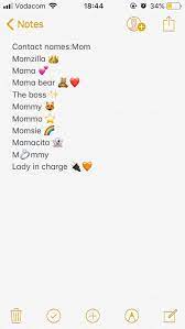 Contacts Names For Mom Teks Lucu Teks Romantis Caption Instagram Lucu