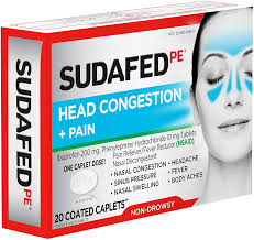 Effective and completely free of aspirin, acetaminophen or ibuprofen. Buy Sudafed Pe Head Congestion Pain Relief Caplets Ibuprofen Phenylephrine Hcl 20 Count Online In Taiwan B07sfnhz1r