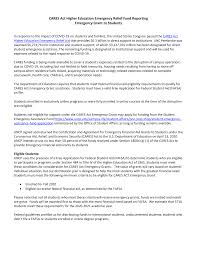Students will not be required to repay these funds. Https Www Uncp Edu Sites Default Files 2020 09 Heerf 20report 20final 2009302020 Pdf