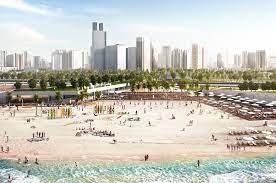 Abu Dhabi Corniche Beach Abu Dhabi Uae Martha Schwartz Partners Abu Dhabi Beach Landscape