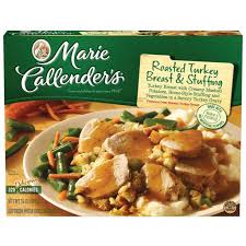 Though the marie callender empire got its start as a restaurant chain, the name became a larger part of the american lexicon sales of marie callender's frozen desserts, dinners, and pot pies made $800. Marie Callender S Frozen Dinner Roasted Turkey Breast Stuffing 14 Ounce Walmart Com Walmart Com