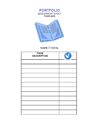 Check spelling or type a new query. Portfolio Assessment Printable Template Education World