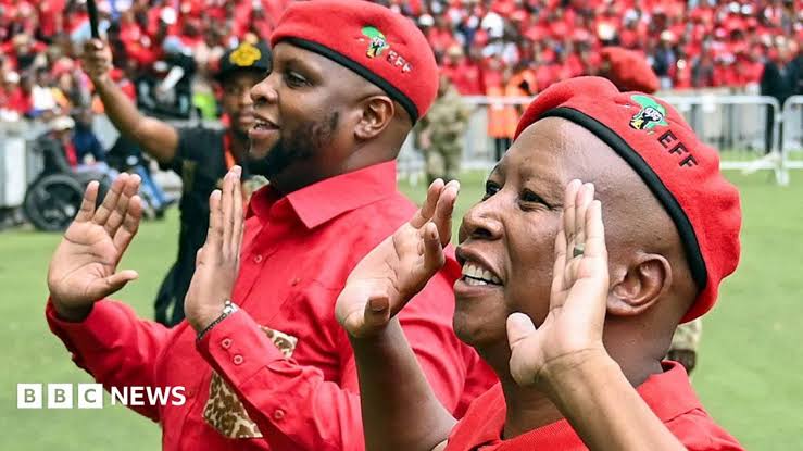 Floyd Shivambu's defection shakes South Africa's EFF and Julius Malema - BBC News