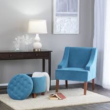 Check spelling or type a new query. Porch Den Lyric Turquoise Velvet Swoop Arm Accent Chai R Overstock 10508062