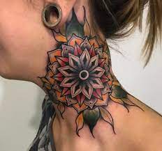 Check spelling or type a new query. Color Neck Mandala Neck Tattoos Women Neck Tattoo Side Neck Tattoo
