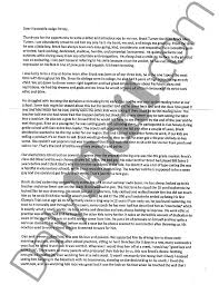 I am the victim in the rape case of people vs. Leniency Sample Letter To The Judge Before A Loved Ones Sentencing