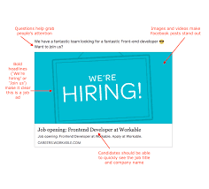 When writing a job posting, working from a template helps make sure that you include all the most important information. We Re Hiring Facebook Post Template Workable