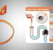 Instant Power Drain Snake Hair Clog Remover Tool 2301