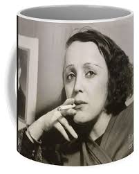 An Intriguing Look from Edith Piaf Coffee Mug