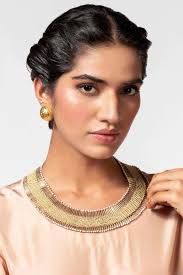 Buy Gold Plated Silver Charm Square Zirconia Necklace -Designer Wear