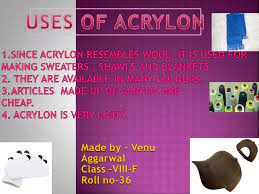 Due To Its Wicking Ability And Other Characteristics The Fabric Designers All Over World Are Opting Acrylic Fabrics For Manufacturing Garments For Ppt Download