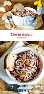 Schweizer Wurstsalat Mit Paprika Home And Herbs Rezept Wurstsalat Schweizer Wurstsalat Wurstchen