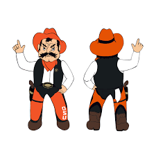 Amazon.com : Logo Brands NCAA Oklahoma State Cowboys Pistol Pete 7ft  Inflatable Yard Mascot – Easy Inflation with 12V Blower, LED Lights for ...