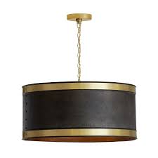 Black And Brass Pendant Light Pin On Landen S Room