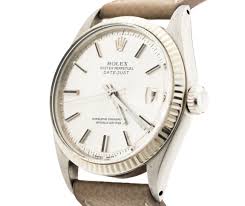 Rolex datejust steel and white gold 178274. Men S Vintage Rolex Datejust 1601 14kt White Gold Fluted Bezel Watch