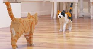 Awesome Lego Cat Sculptures Cat Toys Lego Animals Cats