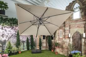 bramblecrest chichester 3m square side post parasol with 100kg parasol parasol base chichester outdoor decor