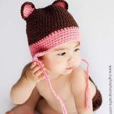 Bear Girl Hat Ear Flap Hats Ear Hats Girl With Hat