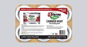 Remove the lid from the can, light the fuel, heat your food, put out the flame, put the top back on the can of fuel, and save the rest of the fuel for your next meal. Sterno Canned Heat Gel Chafing Fuel 6 Cans 7 Oz Each Pricepulse