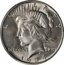 Value Of 1934 Silver Peace Dollar Rare Peace Dollar Buyer