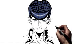 How To Draw Josuke Step By Step Jojo S Bizzare Adventure Youtube
