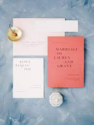 Modern Colorful Wedding 101 Modern Wedding Invitations Coral Wedding Wedding Stationery