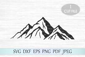 Download Mountains Graphic Graphic By Magicartlab Creative Fabrica SVG Cut Files