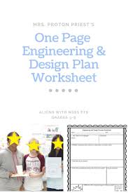 Engineering Design Process Worksheet Middle School Science Interactive Notebooks Engineering Activities Engineering Design