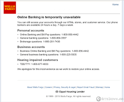 Wells fargo online banking allows mortgage customers to check the current available rate. Online Banking Down Wells Fargo Site Down Report