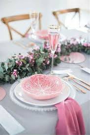 Pink Table Seating Sets Ideas Wedding Table Settings Pink Table Wedding Table