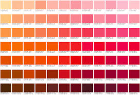 The Ginger Spectrum Pantone Color Chart Pantone Color