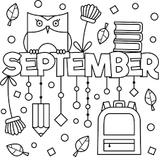 Create your own coloring book for kids of all ages. September Colouring Page Printable Thrifty Mommas Tips