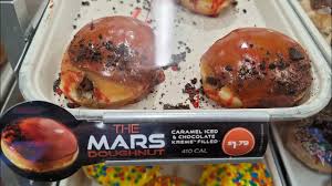 This is a swell shop for sweets, however i do find a few varieties somewhat too sweet. Krispy Kreme The Mars Doughnut Review Youtube