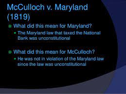 Mcculloch V Maryland
