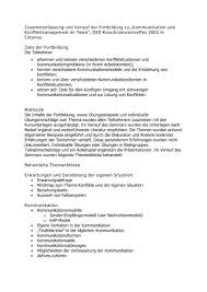 Wie schreibt man eine zusammenfassung youtube. Zusammenfassung Und Verlauf Der Fortbildung Zu A Zkommunikation
