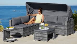 Konifera Loungebett Atlanta Polyrattan Grau Inkl Auflagen Fur 699 99 Gestell Aus Hochwertigem Stahl Inkl 5 C Loungebett Gartenmobel Design Aussenmobel