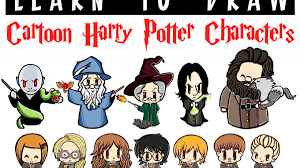 Huge Cartoon Harry Potter Characters Drawing Tutorial Guide How To Draw Step By Step Drawing Tutorials The characters in the fictional universe of j.k. huge cartoon harry potter characters