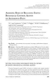It's important to note that you can't sense any intensive smell of these products, so we are located at: Pdf Assessing Risks Of Releasing Exotic Biological Control Agents Of Arthropod Pests