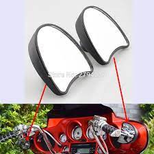 Free Shipping Motorcycle Black Rearview Fairing Mount Mirrors Fit For Harley Davidson Touring Fl Harley Davidson Touring Motorcycle Accessories Mirror Mounted
