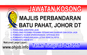 This agency is under johor state government. Jawatan Kosong Mpbp Majlis Perbandaran Batu Pahat 02 Oktober 2017 Kerja Kosong Mpbp Majlis Perbandaran Batu Pahat Oktober 2017 Batu Batu Pahat Oktober