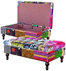 Alhambra Patchwork Avec Coffre De Rangement Amazon Fr Cuisine Maison Idees De Meubles Deco Ameublement Meuble A Fabriquer Soi Meme