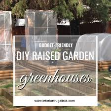 How to make a raised garden bed cover with hinges. Budget Friendly Diy Raised Garden Greenhouses Interior Frugalista