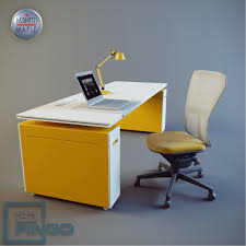 Office Table Chair 3d Model Free Download 3dfingo Com Furniture Office Set Office Furniture
