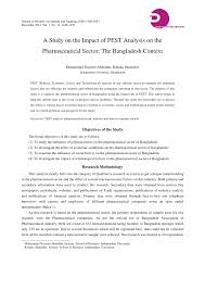 The consumer electronics industry is one of the most competitive in the world. Pdf A Study On The Impact Of Pest Analysis On The Pharmaceutical Sector The Bangladesh Context