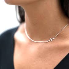 Maybe you would like to learn more about one of these? Silver Sideways Cross Necklace By Hersey Silversmiths Notonthehighstreet Com