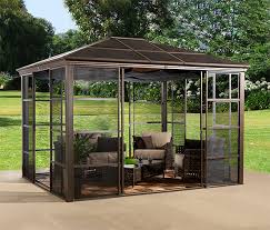 Stabile gartenlauben zum ganzjährigen einsatz. Sojag Premium Pavillon Castel Mit Schiebeturen Ca 362 X 298 Cm Online Bestellen Bei Tchibo 378625