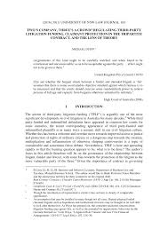 That is why it is known as the sro 2005 (and not sro 2006). Pdf Two S Company Three S A Crowd Regulating Third Party Litigation Funding Claimant Protection In The Tripartite Contract And The Lens Of Theory