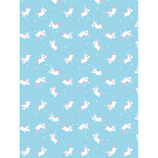 Hartie colorata, chamois, a4, 80 g/mp, rainbow. Hartie Decopatch Albastru Cu Model Unicorni