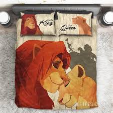 Vintage The Lion King Bed Set Simpa And Nala Queen And King Duvet Cover Lk01 Vintage The Lion King Bed Set S In 2020 Lion King Art King Duvet Cover Lion King